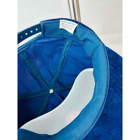 Los Angeles Angels Unisex Navy Blue Corduroy Coca Cola Snapback Hat Cap One Size - Picture 4 of 4